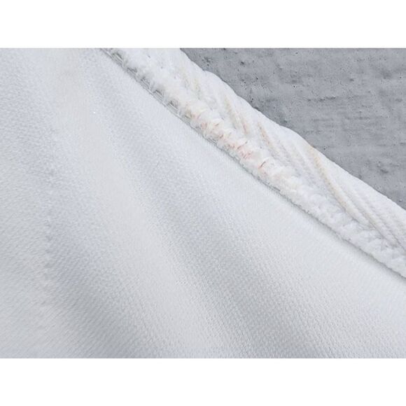 Jessica Simpson Womens One-Shoulder Slash Bikini Swim Top White Cut Out S New - Picture 7 of 7